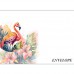 FLORAL BEAUTIES GREETING CARD Flamingo 6